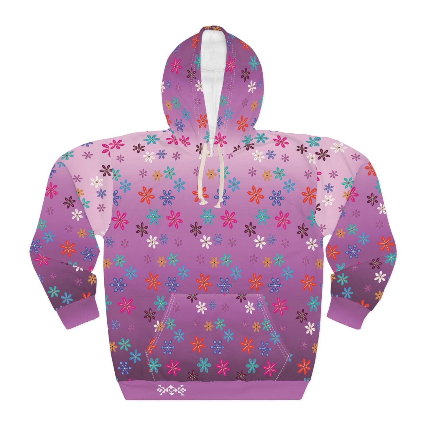 Multi Flowerz Hoodie - Huckleberry