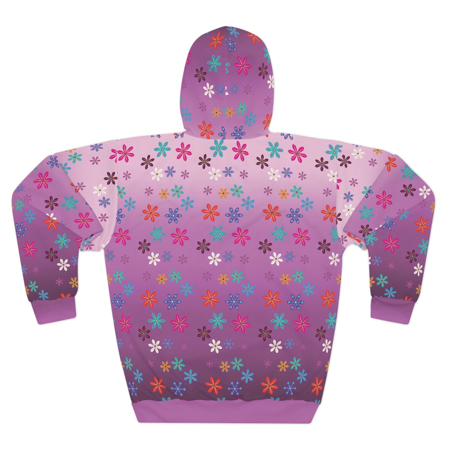 Multi Flowerz Hoodie - Huckleberry